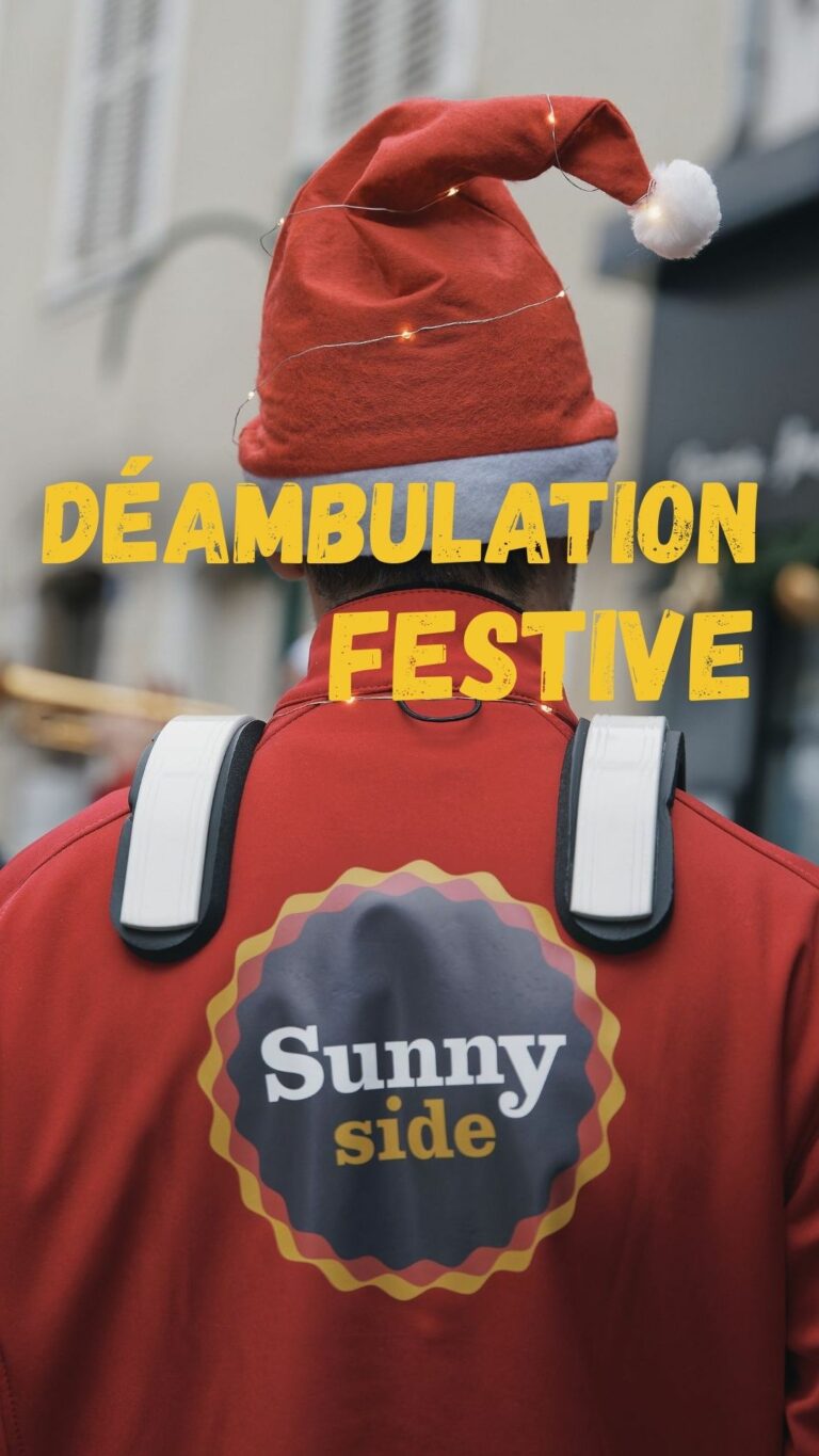 fanfare festive en déambulation, animation marché de noël