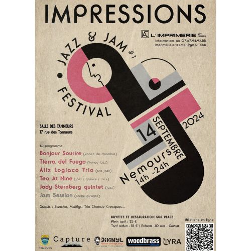 affiche de festival, groupe de musique live